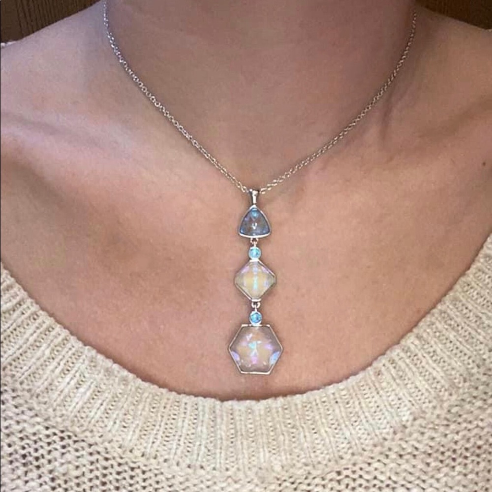 Touchstone Crystal by Swarovski SUBTLETY pendant necklace BNIB